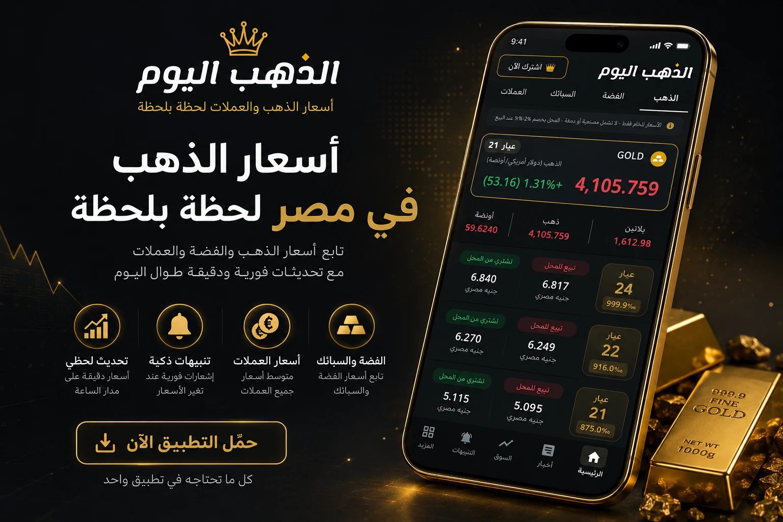 الذهب اليوم في مصر screenshot